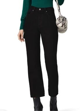 Reformation Carpenter Jeans Size 28 Black High Rise Neutral Minimalist Fall